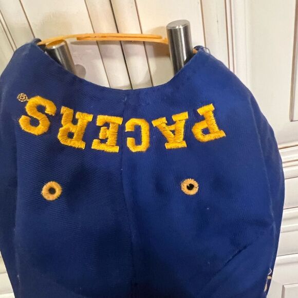 INDIANA PACERS hat blue yellow adjustable snapback cap wide brim Mitchell & Ness - Picture 7 of 7